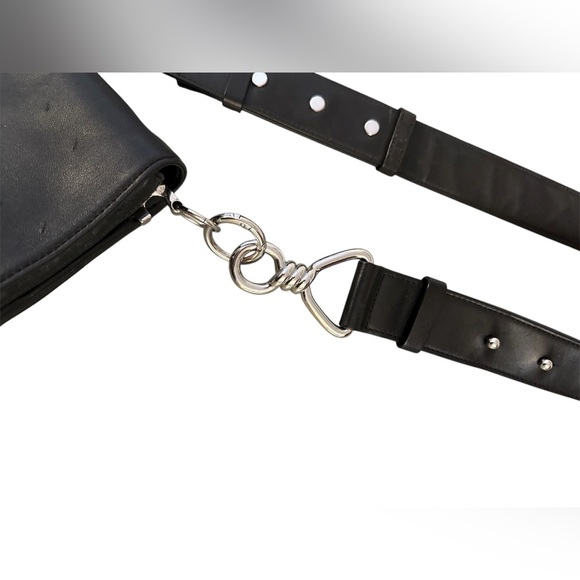 All Saints Women’s Black Leather Crossbody Bag Shoulder bag purse - Picture 5 of 9